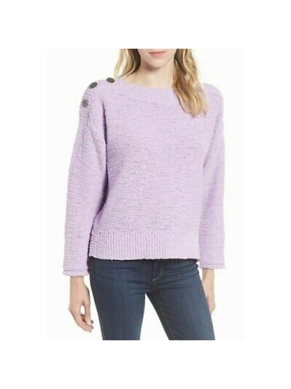 CASLON | Boat Neck Sweater in Lavender